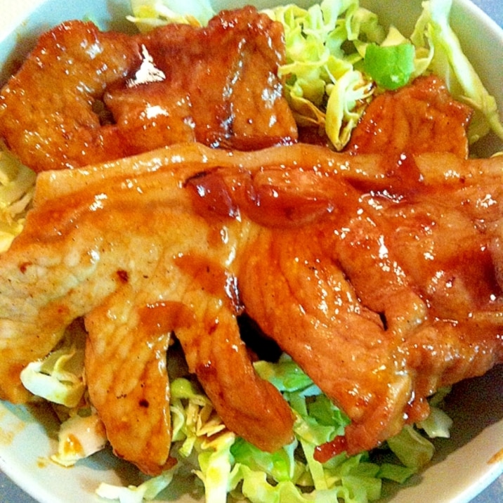 四日市トンテキ丼 レシピ/20分